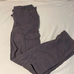 Gray Cargo Pants - Bershka